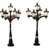Intratuin Kerstdorpminiatuur Straatlantaarn 7 X 7 X 13 Cm 2 Stuks