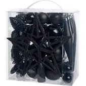 Intratuin Kerst Ornament Mix Troy Zwart D 3-20 Cm 50-delig