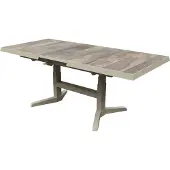 AVH-Collectie Venezia uitschuifbare lounge-diningtafel in hoogte verstelbaar 143-183x88xH51-H75 cm latte