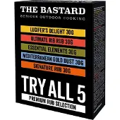 The Bastard Barbecue Kruiden Try All Box 5x30 G