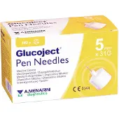 Menarini Glucoject Pennaalden 5MM 31G (100 stuks)