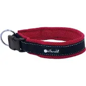 Petlando Hondenhalsband Outdoor Rood&Zwart - Klikhalsband - Xs 35-40x2 Cm
