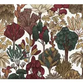 Architects Paper Floral Impression - Rood - Grafisch - 377577