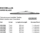 Goldenship Stainless Steel De Luxe Wiper Blade Grijs 508 mm