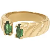 Ixxxi Fame Ring Adore Emerald | Goud