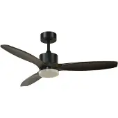 CristalRecord - Plafondventilator Terre Ø 107 cm hout zwart