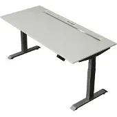Kerkmann - Zit sta bureau Move Boost 4 - 180x80cm - licht grijs-antraciet