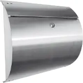 HDD pro Brievenbus - Wandbrievenbus Inox Plus Model Rond