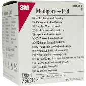 3M Medipore + Pad 5 x 7,2 cm | 50 stuks