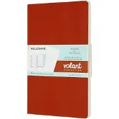 Moleskine Volant Journals - Large - Gelinieerd - Oranje/Blauw