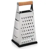 Orion - 4-Zijdige Roestvrijstalen Keukenrasp - 22 cm - Antislip