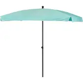 Intratuin Parasol Cuba Lichtblauw 80+UV 210 X 140 Cm