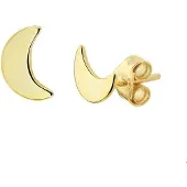 The Jewelry Collection Zilver Verguld Oorknoppen maan 2100871