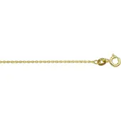 The Jewelry Collection Geelgouden Collier anker gediamanteerd 1 4016348 42 cm