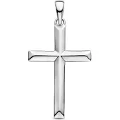 The Jewelry Collection hanger kruis zilver gerhodineerd 1336801