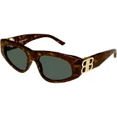 Balenciaga ovale dames donkere havana groen bb0095s