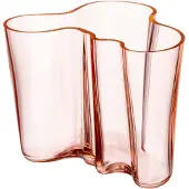 Iittala Alvar Aalto vaas zalmroze 160 mm.