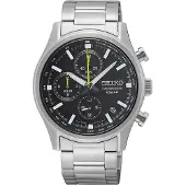 Seiko SSB419P1 horloge Chronograaf Zwart