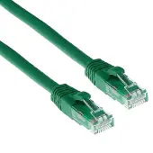ACT IS8710, 10 meter, Cat6, U/UTP (Twisted Pair), RJ-45 connector, RJ-45 connector, groen
