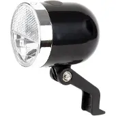 Ikzi Light Ikzi NERO - Fietskoplamp - Retro - 10 Lux - Batterij - Zwart