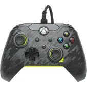 PDP - Bedrade Xbox Controller - Xbox Series X|S, Xbox One & Windows - Electric Carbon