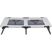 Trixie stretcher hondenligbed grijs/zwart 120x70x19 cm
