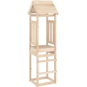 vidaXL Speeltoren 52,5x46,5x206,5 cm massief grenenhout