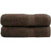 vidaXL Badhanddoeken SOLUND 2 st 600 g/m² 100x150 cm bruin