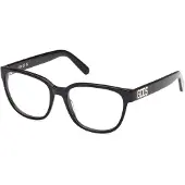 GCDS GD5034 53/17/140 Glazen Shiny zwart Voorzijde acetaat UNISEX GD5034