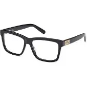 GCDS GD5020 54/15/140 Glazen Shiny zwart Voorzijde acetaat UNISEX GD5020