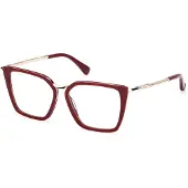 Max mara MM5151-B 52/14/140 Glazen voor Dames Shiny bordeaux Acetaat / metaal MM5151-B
