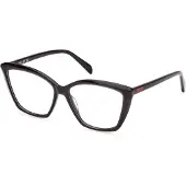 Emilio Pucci Bril - - EP5248 - Acetaat voorkant - Glanzend zwart - 55/14/140