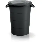 Prosperplast Keden SMOOTH - Afvalbak / Prullenbak - 80L - Zwart