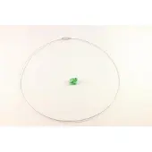 Fashion Jewelry Choker van een zeer fijne staalkabel met een schroefsluiting.
