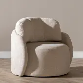 Livin24 Fauteuil Cali chenille beige