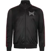 TAPOUT Sweatvest 'Tarziana' grijs / rood / zwart