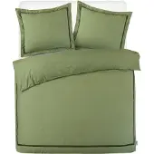 Kayori dekbedovertrek Yamato groen - 100% Egyptisch katoen-perkal - 240 x 220 cm
