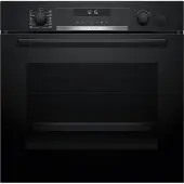 Bosch HRG578BB7 - Serie 6 - Inbouwoven - Stoomoven - Eenvoudig te reinigen pyrolyse - Air Fry-functie met bakplaat: gezondere manier om te snacken -Energielabel A+