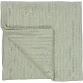 MamaLoes Sage Groen 70x100cm Knitted Wiegdeken ML010603