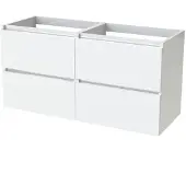 Tiger Wastafelonderkast loft 120 cm hoogglans wit