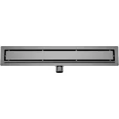 Boss & Wessing Douchegoot met Tegelrooster en Flens BWS Roos 70x7 Cm Gunmetal