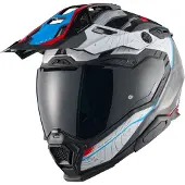 NEXX X.WED 3 Furka Endurohelm Rood/Blauw/Wit/Zwart M unisex