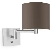 Home Sweet Home Wandlamp - Schommel, E27, taupe Lampenkap 20x17cm