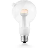 Home Sweet Home Design LED Lichtbron Move Me - Wit - G80 Cone LED lamp - 8/8/13.7cm - Met verstelbare diffuser via magneet - geschikt voor E27 fitting - 3W 220lm 2700K - warm wit licht