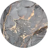Label2X Muurcirkel art grey