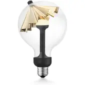 Home Sweet Home Design LED Lichtbron Move Me - Goud - G120 Umbrella LED lamp - 12/12/18.6cm - Met verstelbare diffuser via magneet - geschikt voor E27 fitting - Dimbaar - 5W 400lm 2700K - warm wit licht