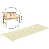 vidaXL Tuinbankkussen 150x50x7 cm oxford stof crèmewit