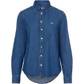 Gant Blouse blauw denim
