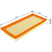 Bosch Luchtfilter S0258 Bosch voor o.a. ALFA ROMEO, FIAT