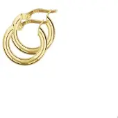 The Jewelry Collection oorringen ronde buis 14K geelgoud 4013180